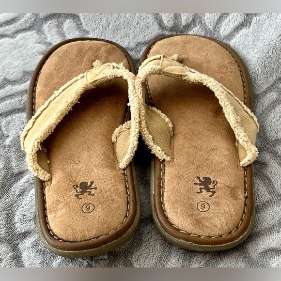 Mossimo Tan Frayed Flip Flops ~ Women’s Size 6 - Picture 4 of 6